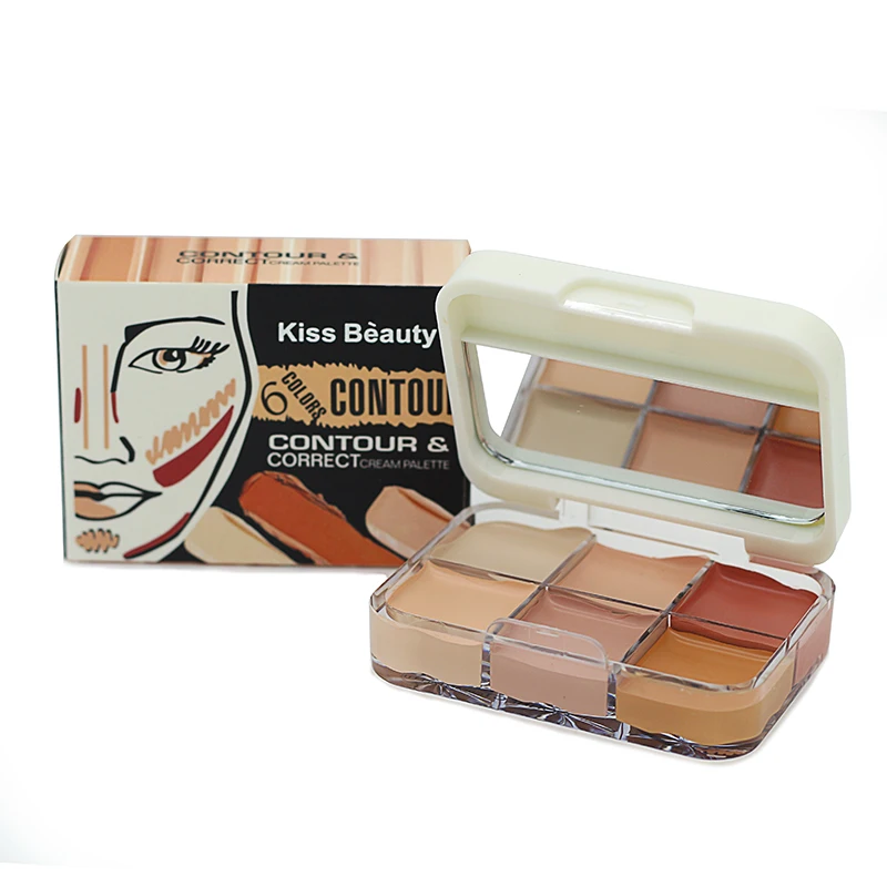 KISS BEAUTY Professional 6 color Contour & Correct cream Concealer