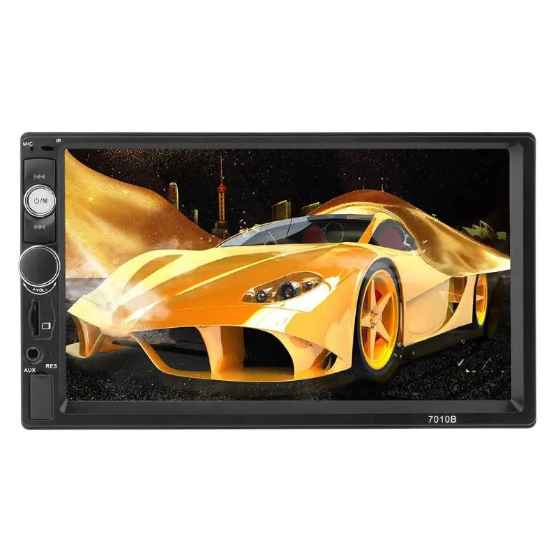 

7inch Touch Screen Bluetooth Hands-free Car Stereo MP5 FM Radio with 8LED Rear-view Camera Support Mobile Connection,Bluetooth