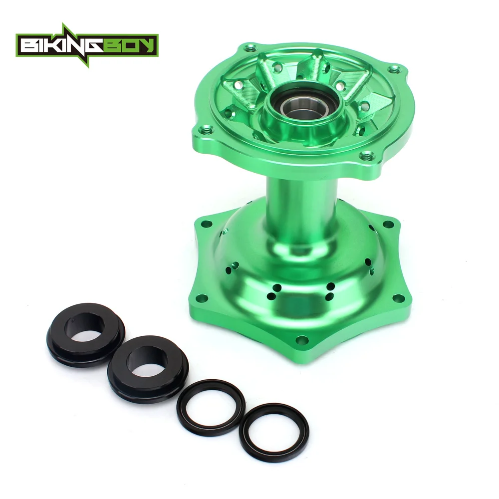 Зеленые ступицы на передние и задние колеса BIKINGBOY MX 36 отверстий для KAWASAKI KX 125 250 2006