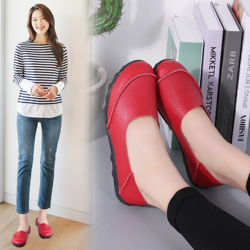 Women Flats Shoes Woman New Moccasins Loafers Women Casual Shoes Genuine Leather Fashion Classic Driving Woman Footwear