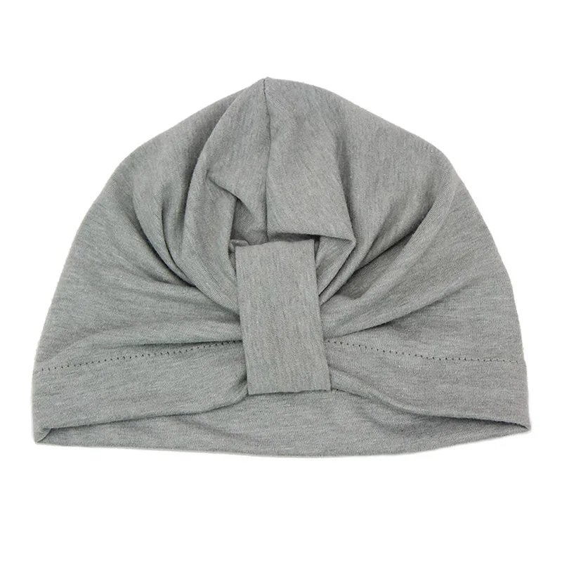 Весенне-осенняя хлопковая детская шапка для девочек и мальчиков, для новорожденных в богемном стиле, стильная шляпа для малыша, аксессуары для новорожденных, реквизит для фотосессии - Цвет: gray hat
