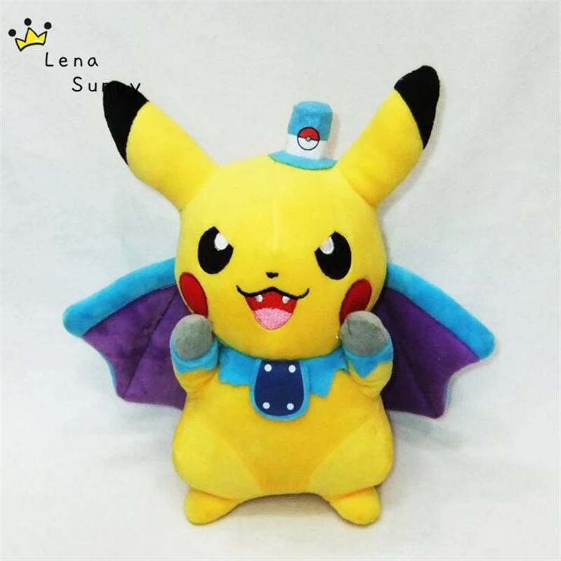 

5Pieces/Lot 25cm Vampire Pikachu Plush Toy, Cute Pikachu Cosplay Batman Stuffed Soft Dolls Toy For Kids Halloween Birthday Gift