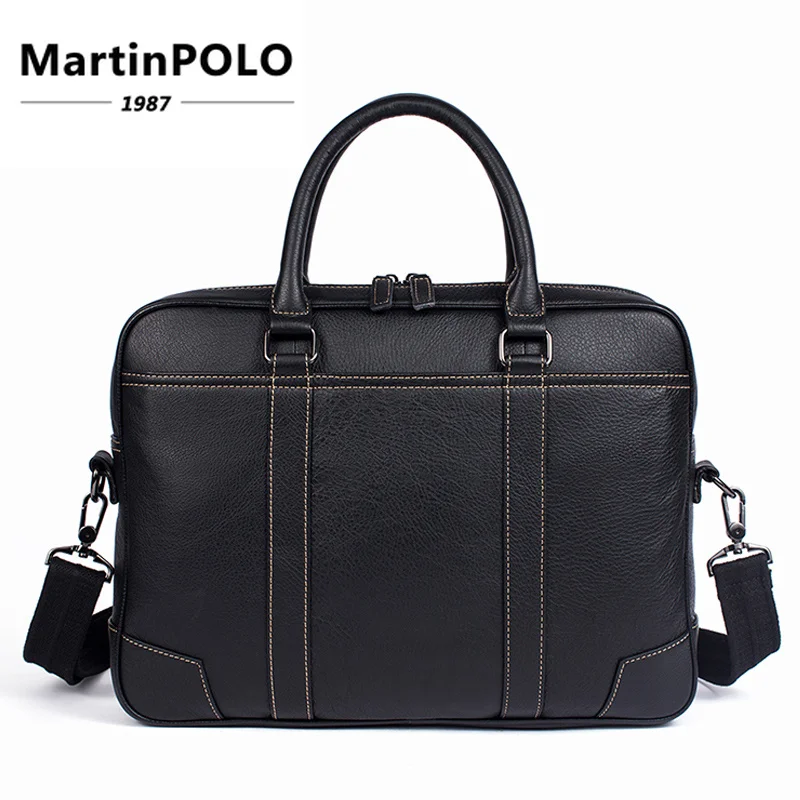 

2019 Men Leather Bags Briefcases Men Briefcase Male Totes Men's Bag Genuine Leather Laptop Bag for Business Briefcases MLT9879