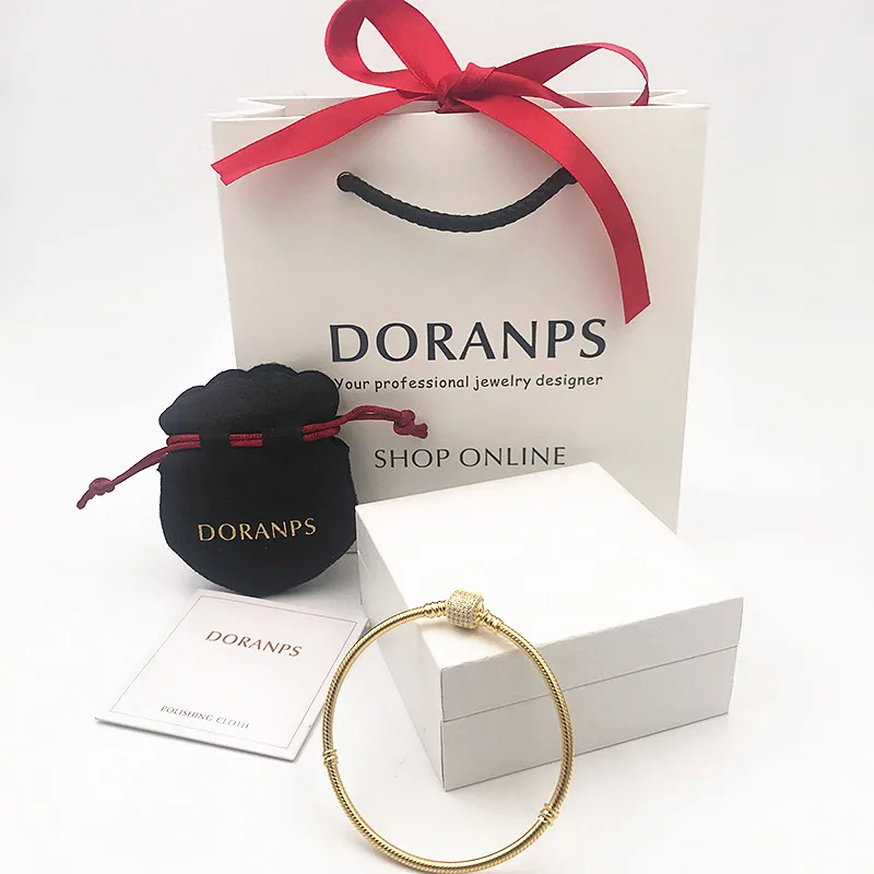 

2019 NEW Brand Not Fade 925 pendnat charm rose bracelet bangle women chain jewelry diy gifts,1pz