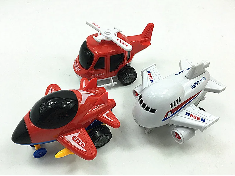 

Kids Cartoon Inertial Small Aircraft Helicopter airplane toy car Model Baby Educational Toys for children toddler boy plane toys