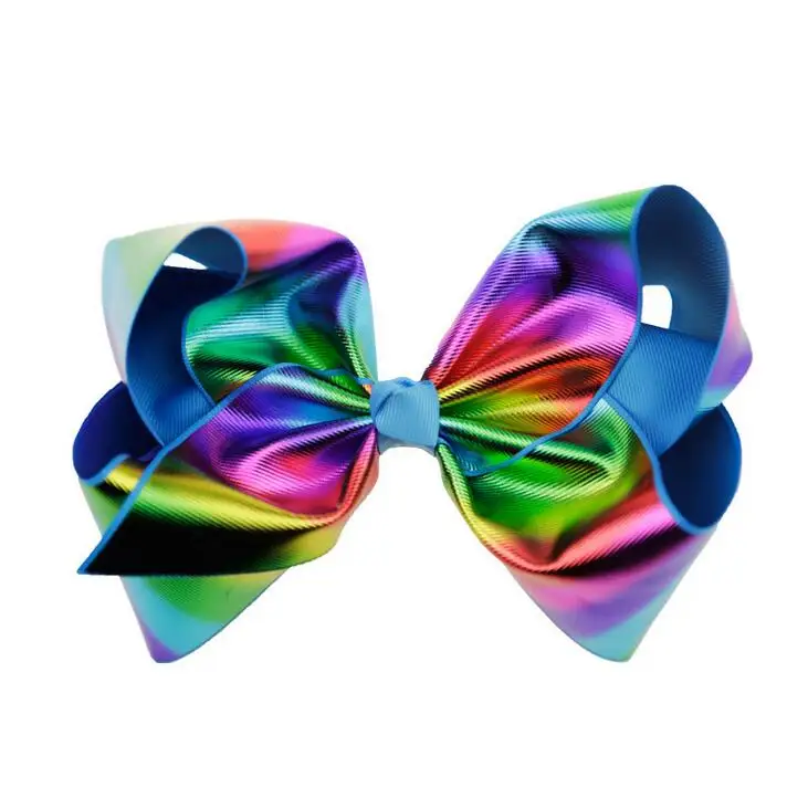 goldern foil ribbon hairbow1