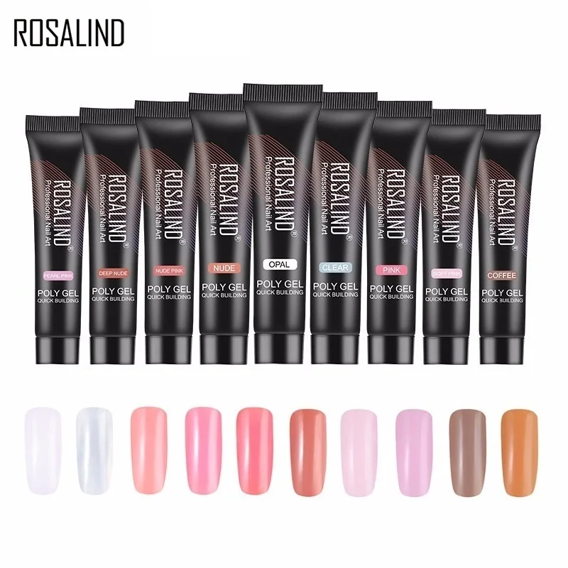  ROSALIND Poly Gel Polish gel for nail extensions 15ML Nail Art UV hybrid Nails Manicure Gel Polish 