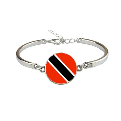

New Trinidad and Tobago Flag Bangles Country Trinidad and Tobago Flag Bracelets Jewellery