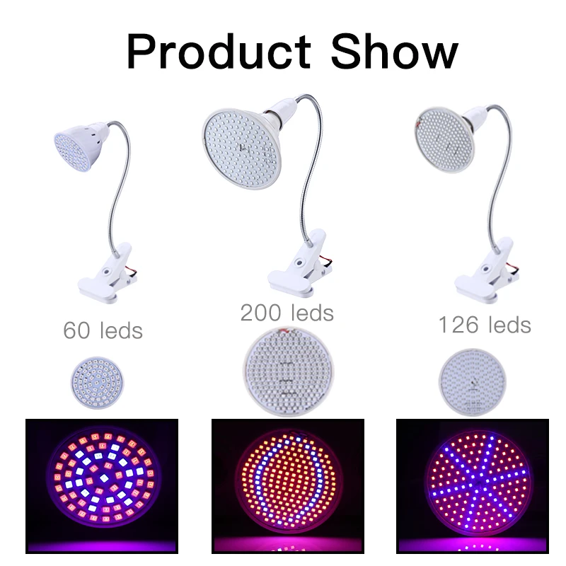 Фито светильник светодиодный светать полная Specturm светодиодный свет Гидропоника УФ с зажимом для рассады овощных культур парниковых