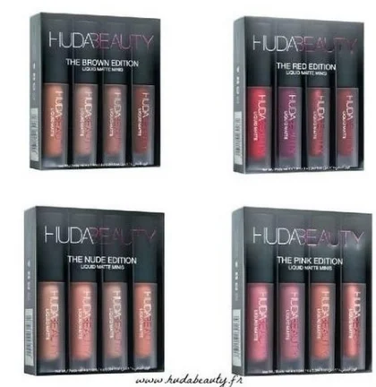 Губная помада HUDAS beauty жидкая матовая Minis uda beauty Shimmer Палитра того же цвета матовый Алмазный блеск для губ