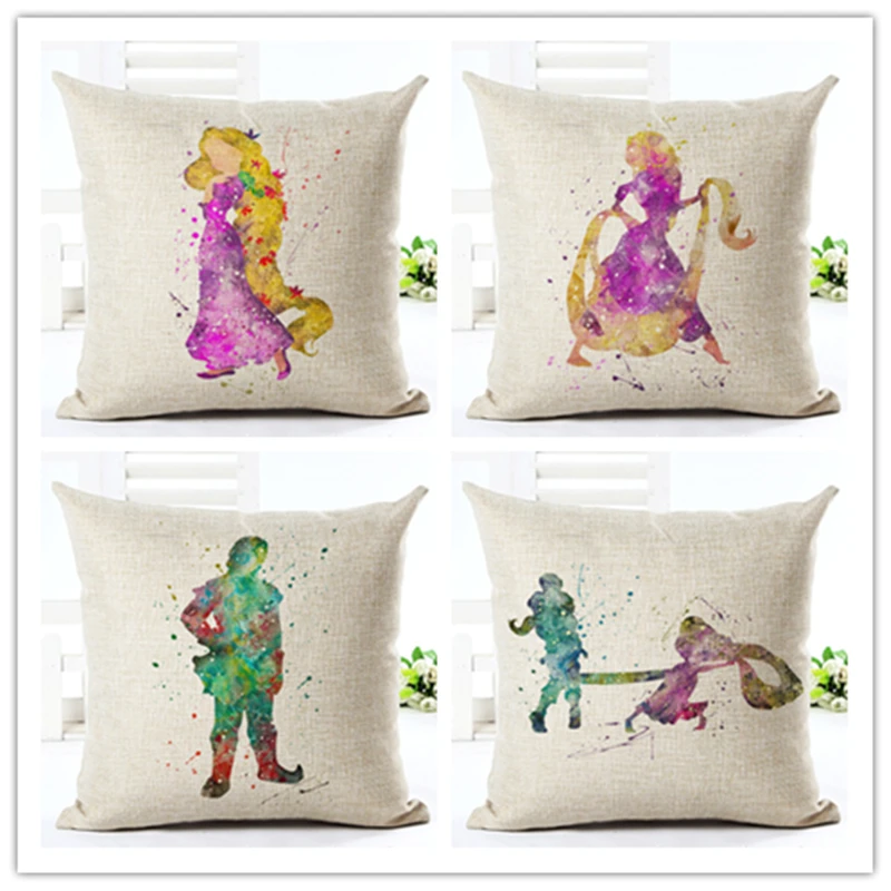

Fashion cushion cover princess pillow case cojins/almofadas 45Cmx45Cm Square Valentine Day Gift Handmade 3D Throw Pillows
