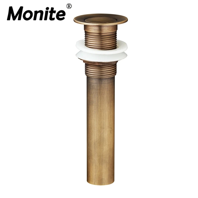 Buy Solid Brass Antique Brass Bath Drains Bathroom Kitchen Sink Pop Up Drain