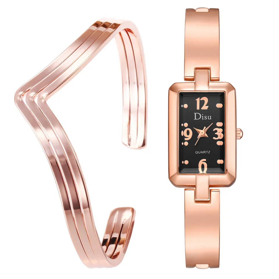 

Light Luxury Bracelet Set Chain Watch Elegant Lady Temperament Watch Bracelet Set Chain Watches Bracelet Set Simple Lady Clock