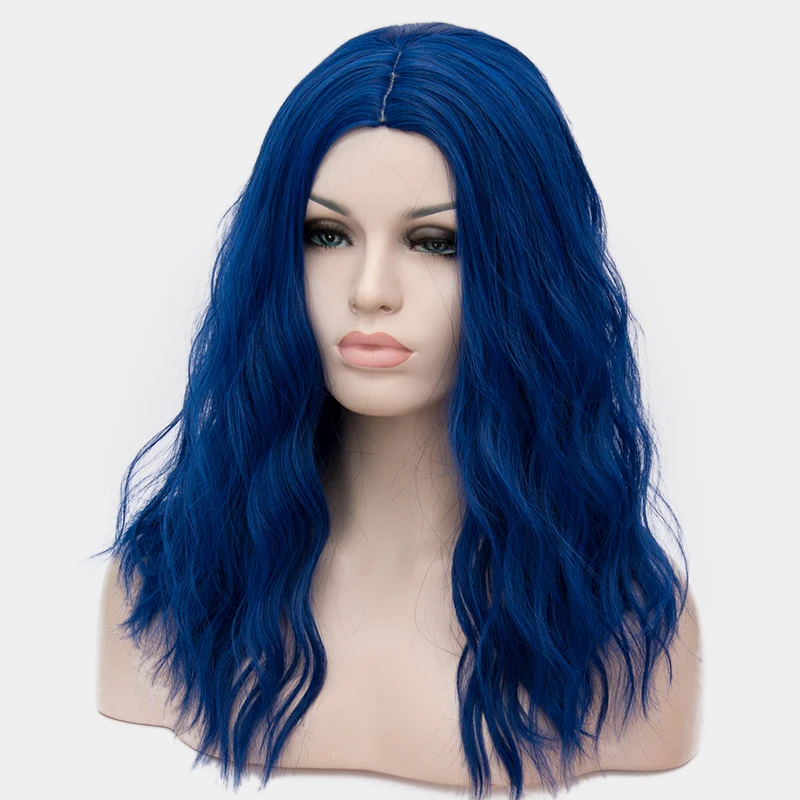 Similler 18 pulgadas Afro mujeres rizado corto pelucas azul recoger marrón Cosplay pelo sintético resistente al calor 29 colores disponibles