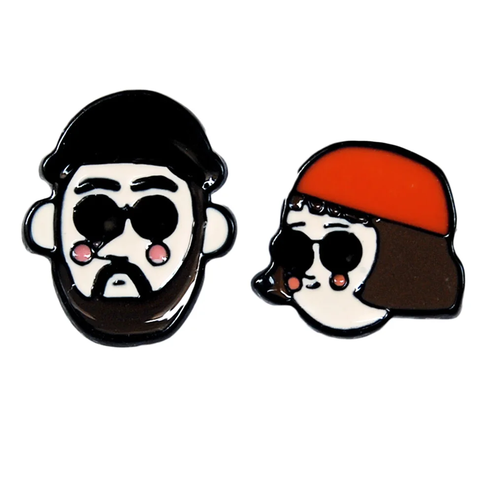 

2018NEW Leon Mathilda The Professional Movie Stud Earrings Multiple Color Ear Jewelry for Kids Teenager Students Gifts