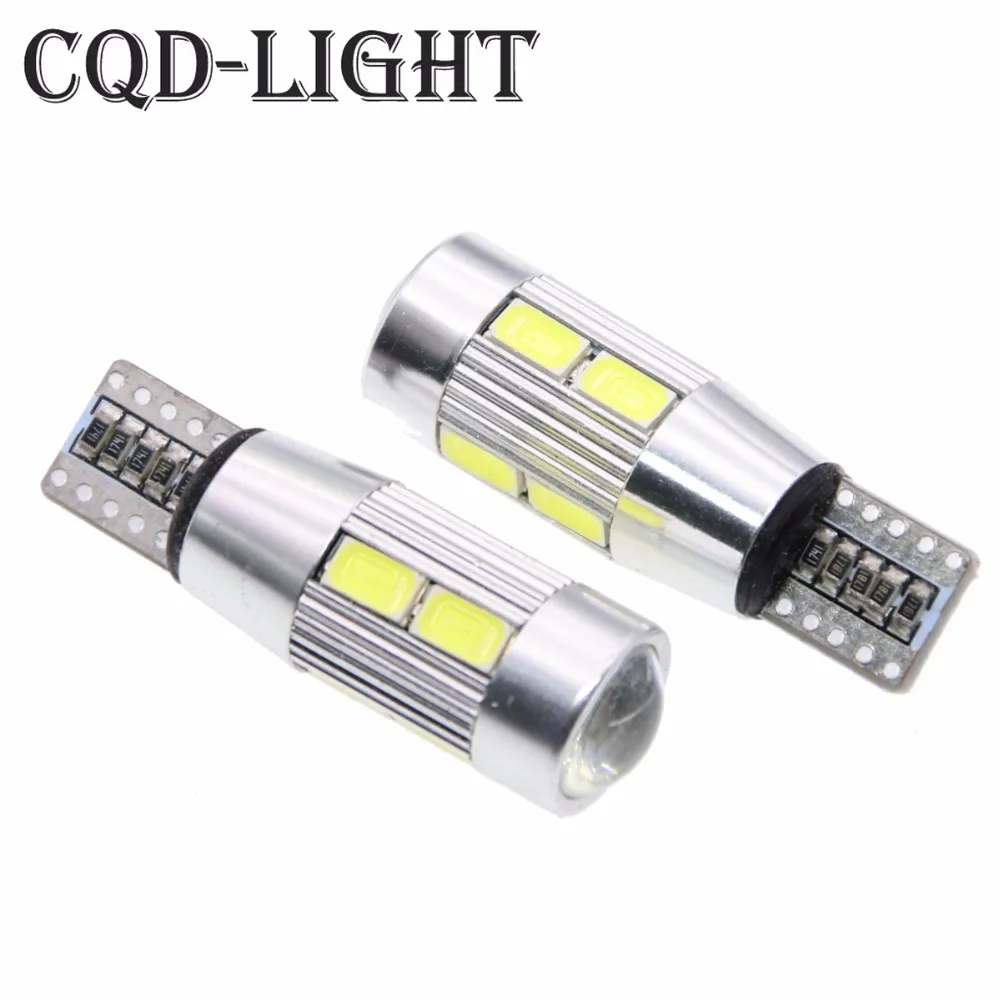 2x авто светодиодный T10 194 W5W Canbus 10 SMD 5730 светильник лампа без ошибок Стоянкы