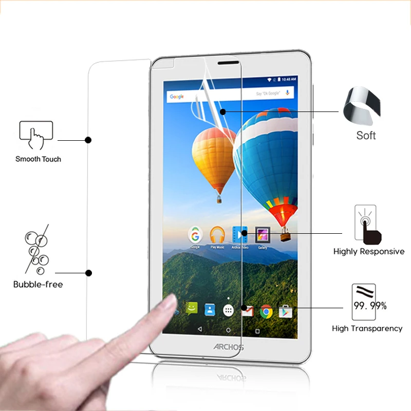 Best high Clear Glossy screen protector film For Archos 80C Xenon 8.0" tablet front HD lcd protective films in stock | Компьютеры и
