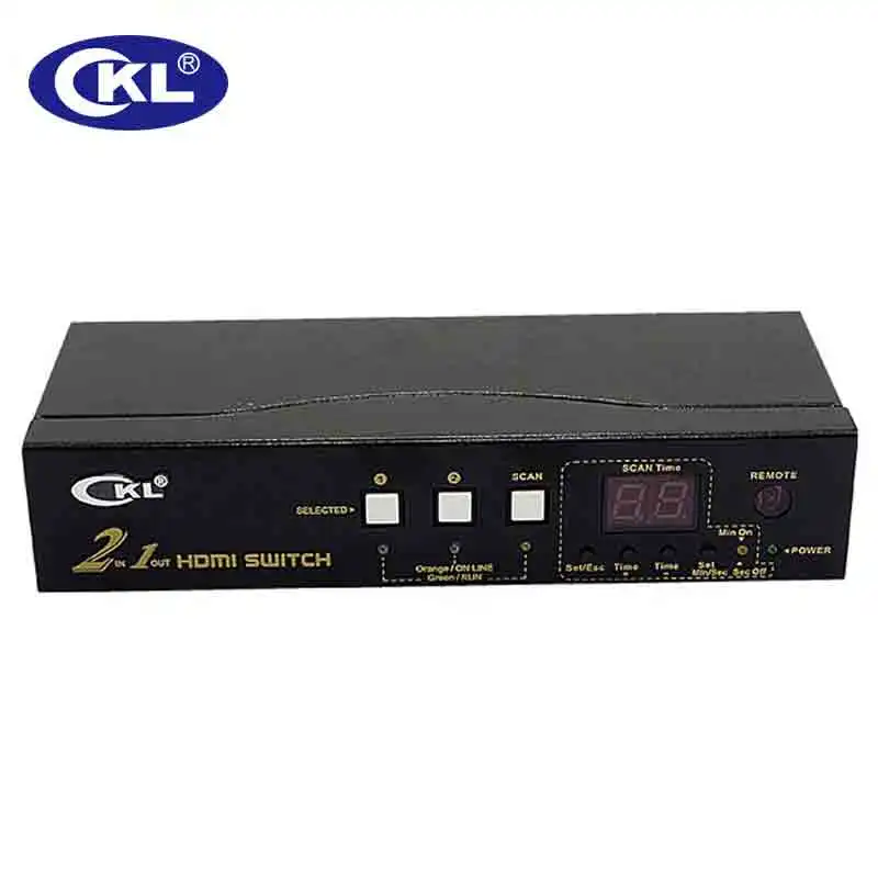 CKL Авто HDMI переключатель сплиттер адаптер 4 порта в 1 выход с ИК пультом управления
