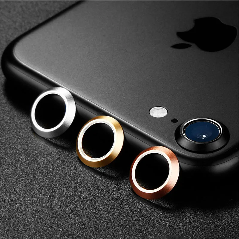 

For iPhone 7 4.7inch Rear Camera Lens Protective Ring Cover Protector Protection Metal Case Luxury 2016 Mobile Phone Accessories