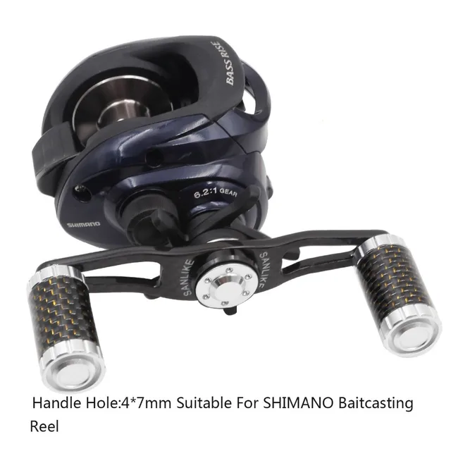 Aluminium Fishing Reel Handle Carbon fiber For SHIMANO&DAIWA