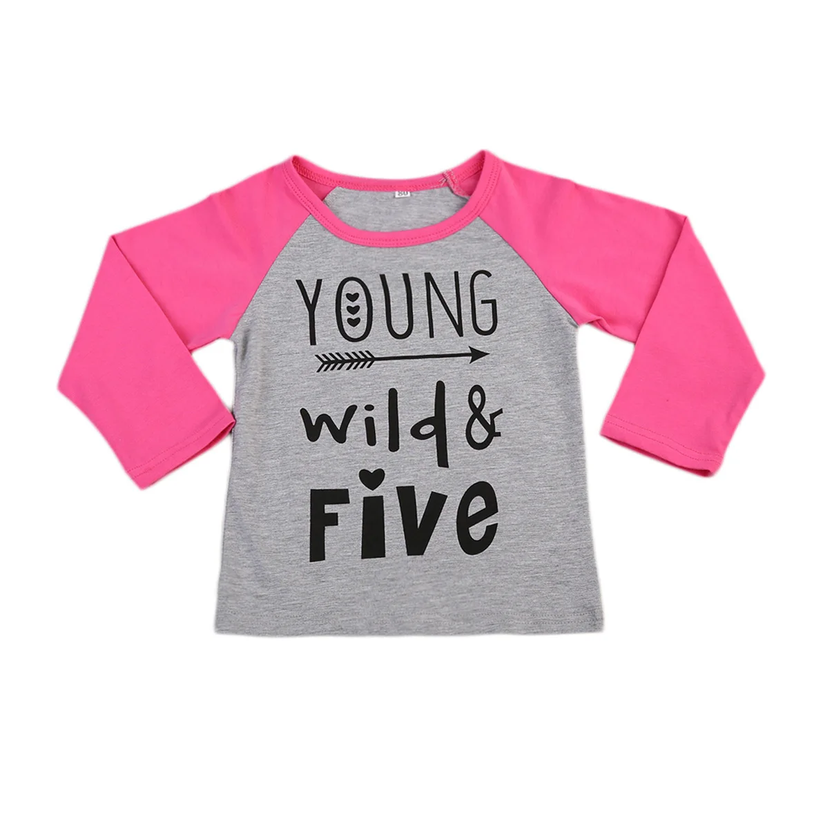 2017 Toddler Kid Baby Girl Letters Long Sleeve T shirt Clothes Outfit