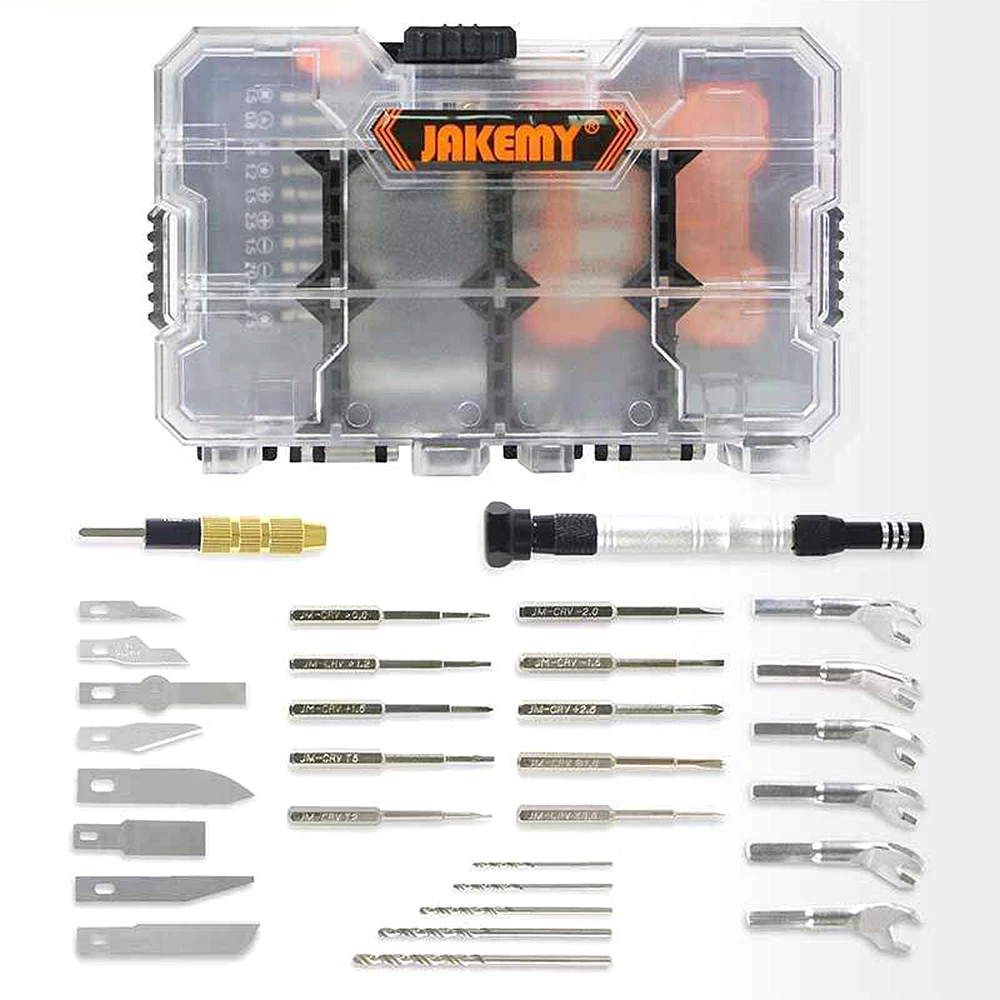 34pcs Set Scalpel Knife Tool Kit Multitool Art Pen Knife Precision