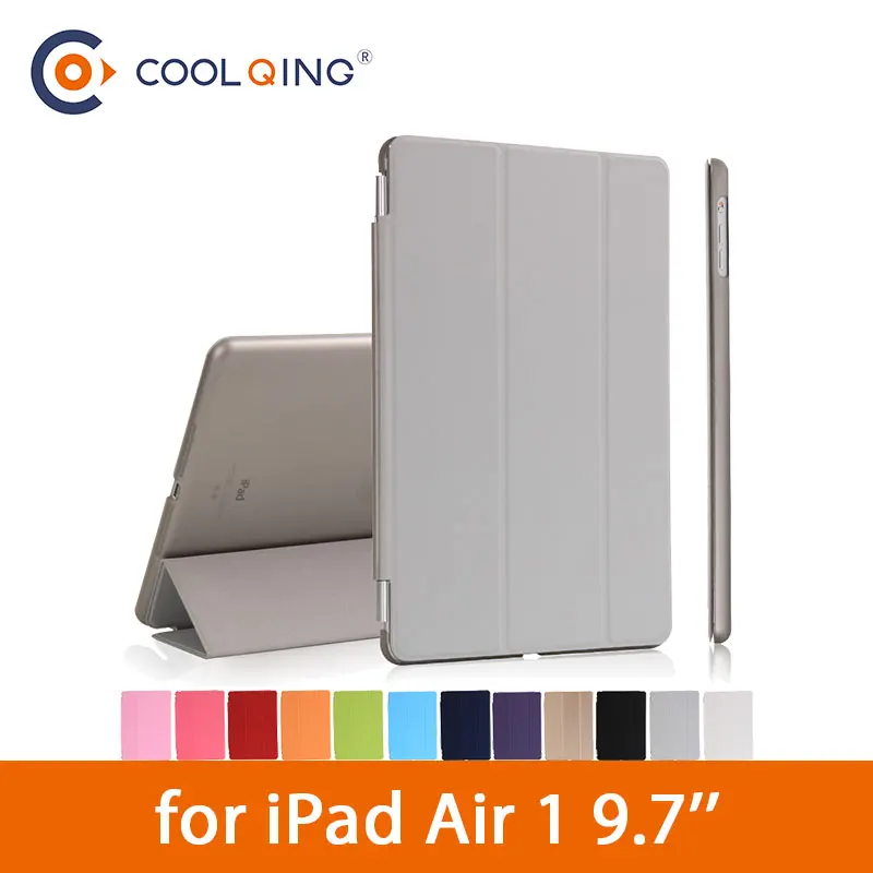 

Tri-folded Tablets Case For iPad Air 1 9.7 Inch Smart Wake Up Sleep Protective PU+PC Cover Tablet Case For iPad Air Case 9.7Case