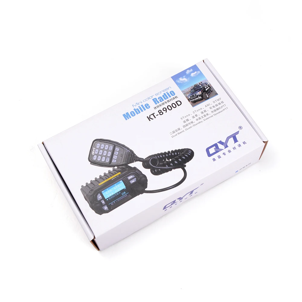 100% Оригинальный QYT KT 8900D автомобильное радио 200 Каналы VHF/ UHF FM транспортных