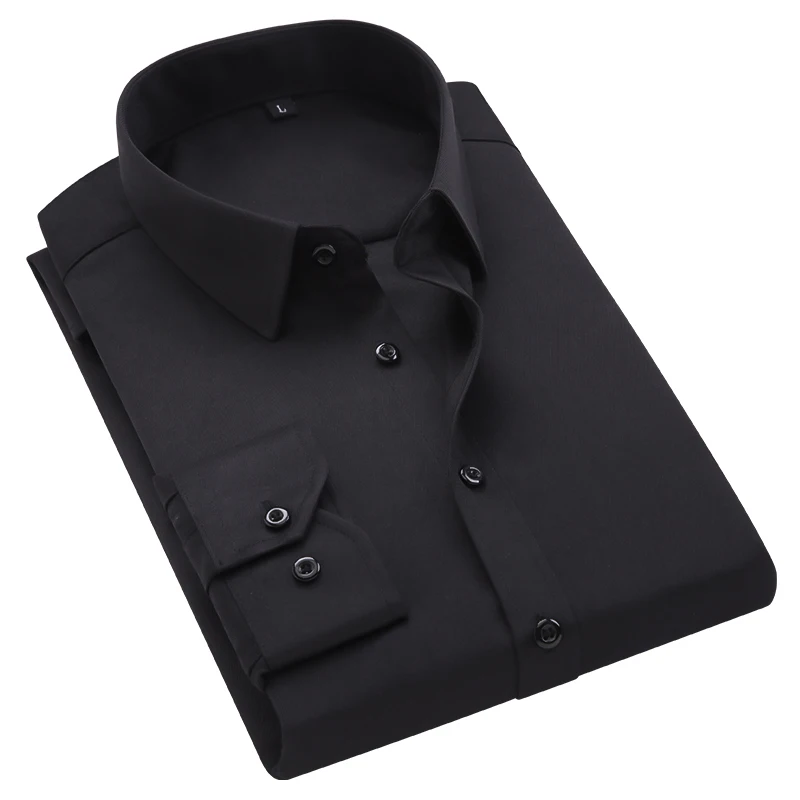 

Новые смарт повседневные рубашки Мужская Свадебная деловая Вечеринка Формальные деловые мужские рубашки мужские однотонные белые рубашки мужские большие размеры