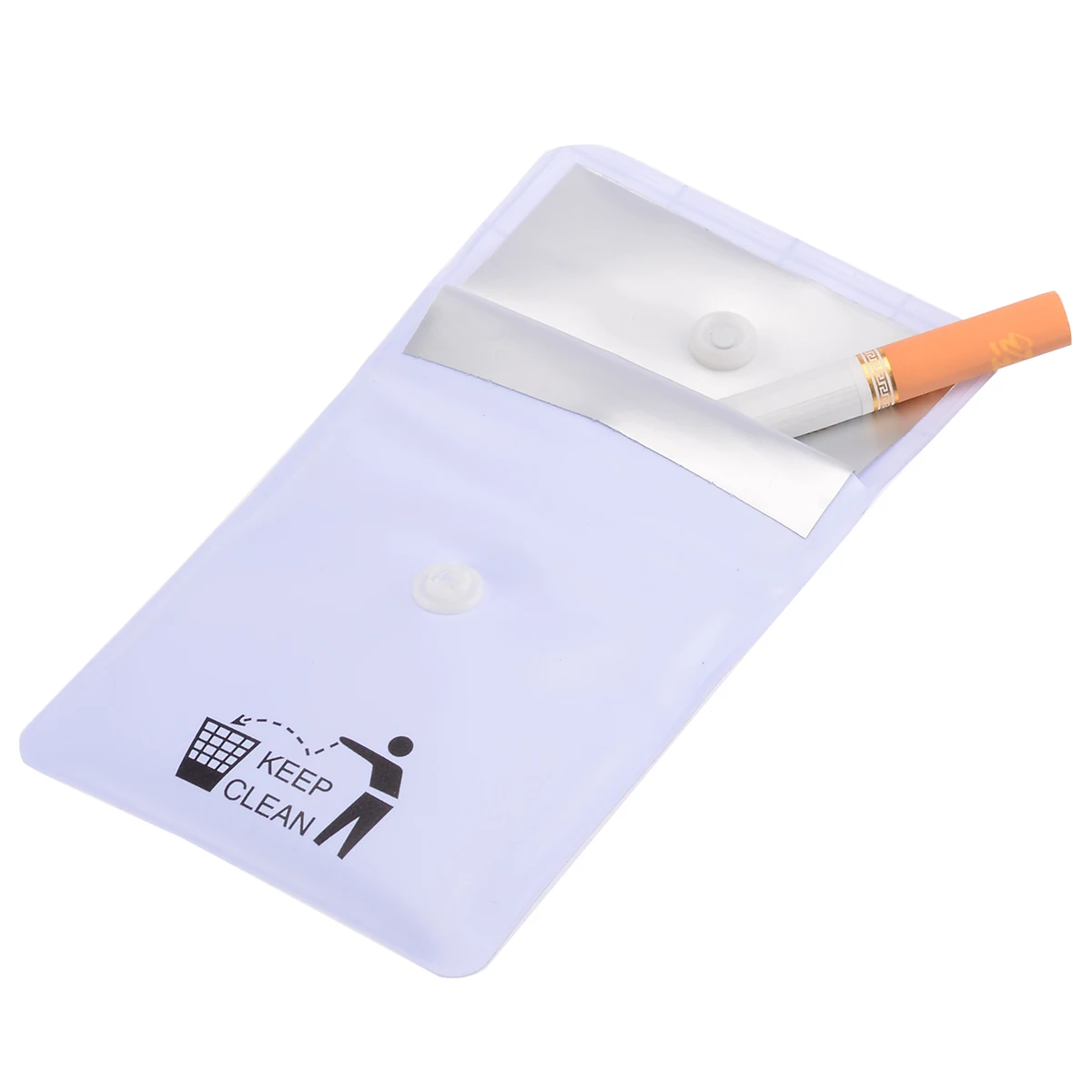 2pcs New PVC Ashtrays Bag Portable Pocket Ashtray Outdoor Smoking Cigar Cigarette Ash Tray Storage Bag