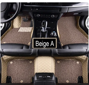 

Car floor mats for Audi A1 A3 A4 A6 A7 Q3 Q5 Q7 TT leather Anti-slip car-styling carpet liner