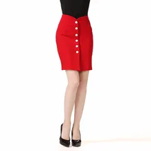 Женская Однотонная юбка однобортный мешок хип Сплит юбка высокая Талия Профессиональная юбка большой размер S-5XL