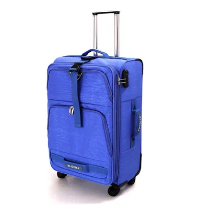 Letrend для мужчин Оксфорд сумки на колёсиках Спиннер бизнес тележка женщины многофункциональная Дорожная сумка 20 дюймов носить на чемоданы на колесах - Цвет: 28 inch blue