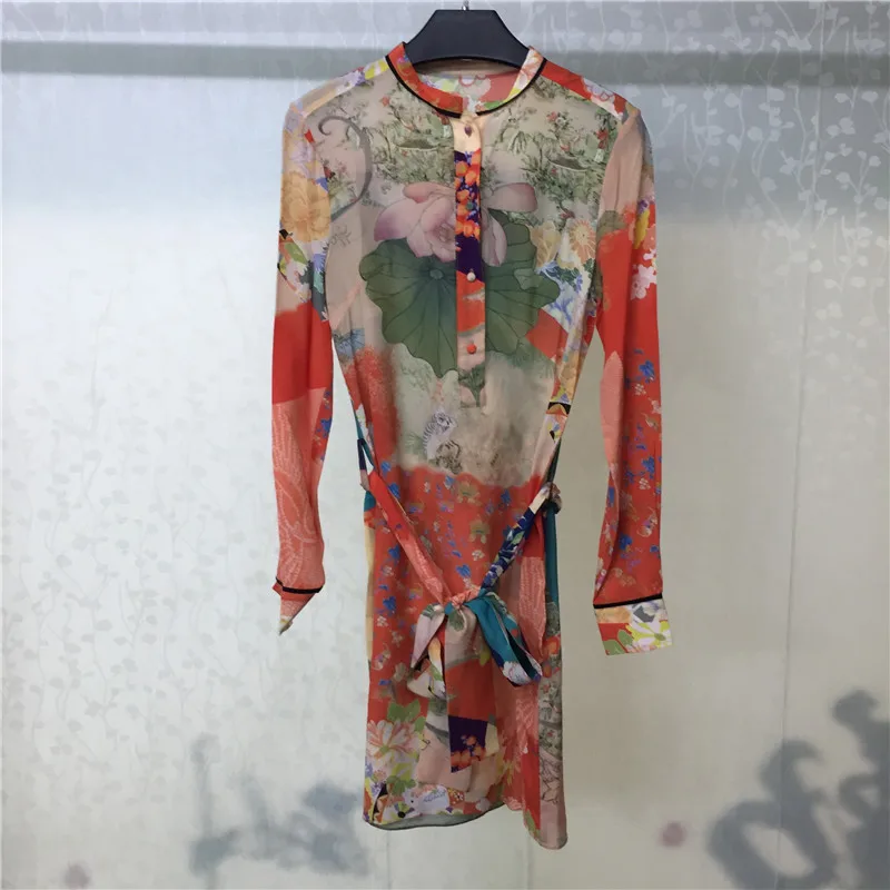 Aliexpress.com : Buy Spring Silk Dresses Women Long Sleeve Dresses