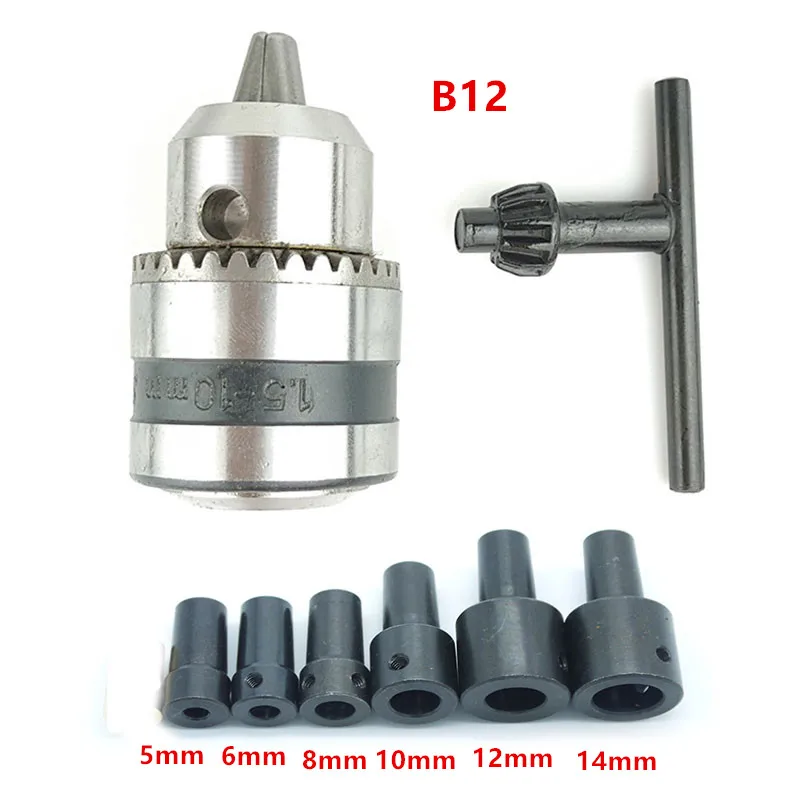 

1.5-10mm clamp B12 taper electric Drill chuck with connecting rod sleeve