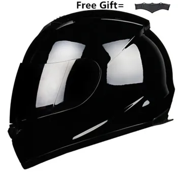 

Full Face Motorcycle Helmet Racing Helmet Motocross Off Road Kask Casco De Moto Motociclista DOT Gloss black S-
