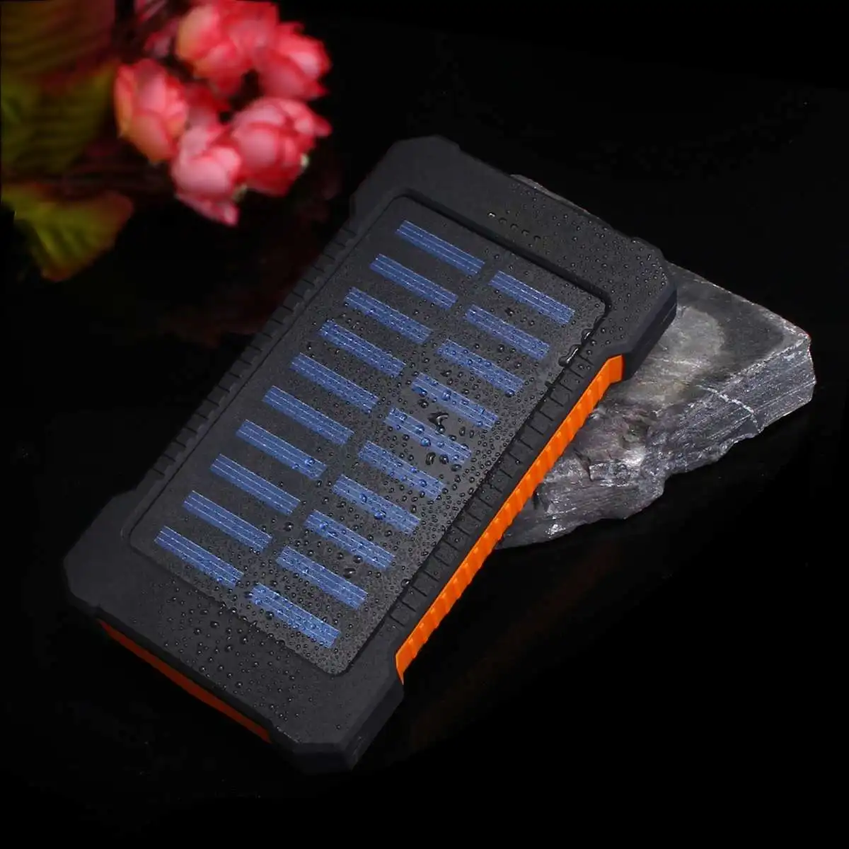 Водонепроницаемый 10000 мАч Солнечный внешний аккумулятор для кемпинга Внешняя батарея аварийное зарядное устройство для iPhone samsung huawei смартфон