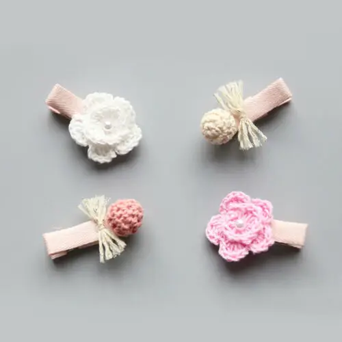 

2019 New Hot Sale Latest Children's Hairpin Clip Baby Hairpin Security Edging Wool Flower Side Clip