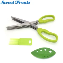 Sweettreats отделитель трав и 5-Лезвие ножницы для травы(щеточка для чистки 3-in1 Кухня комплект