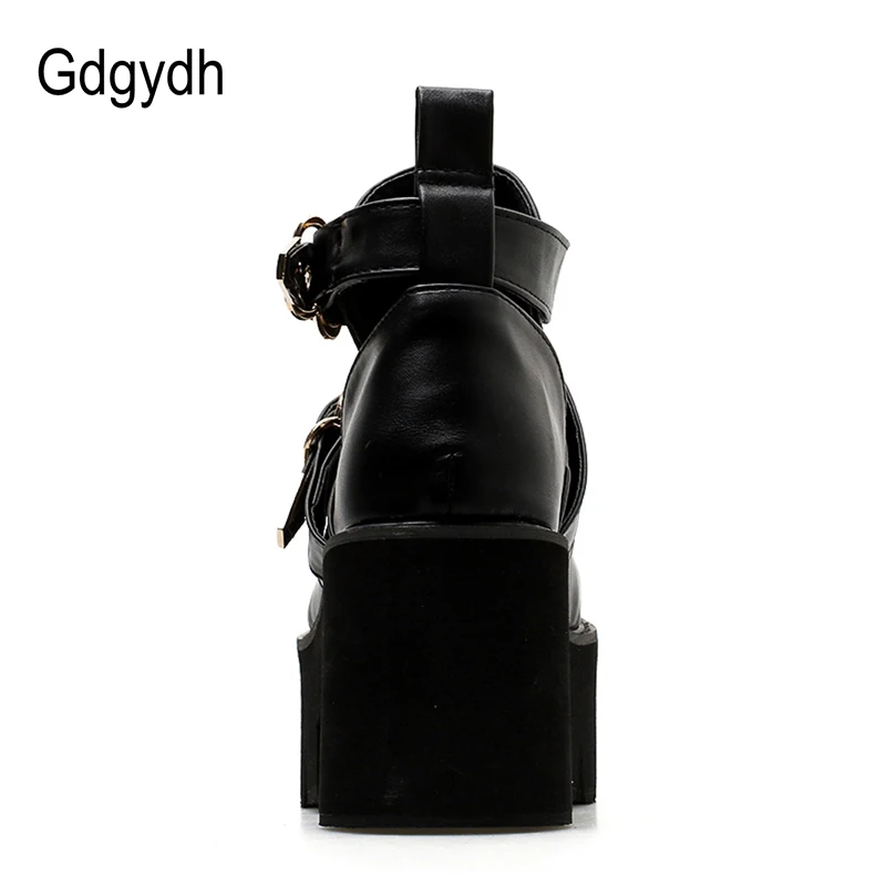 Gdgydh/2021 Сезон весна осень Женская обувь на платформе Повседневная с круглым