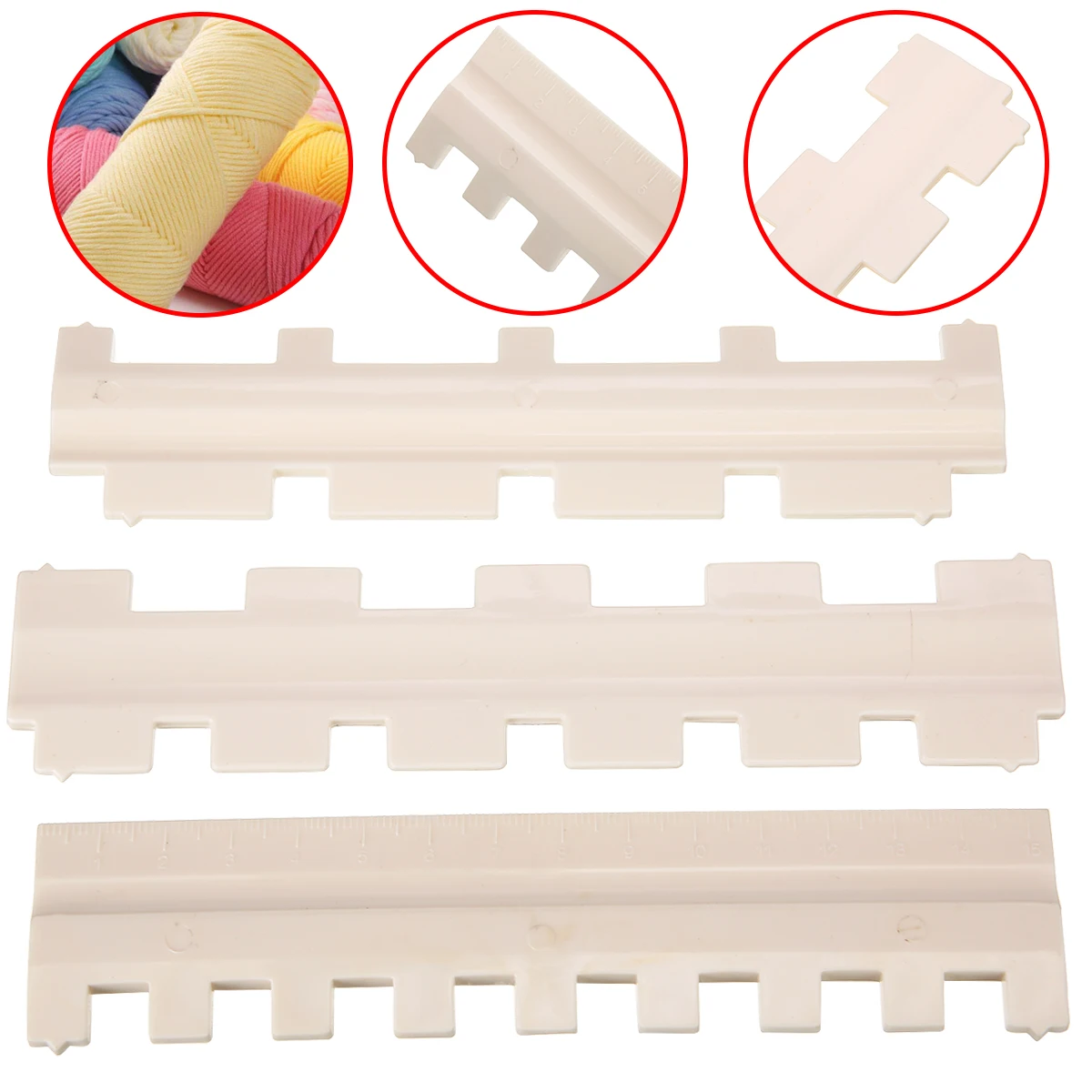 3pcs/Set Needle Pusher Durable Knitting Parts for Brother 9mm Gauge Knitting Machine 1/1, 1/2 2/1, 1/3 3/1