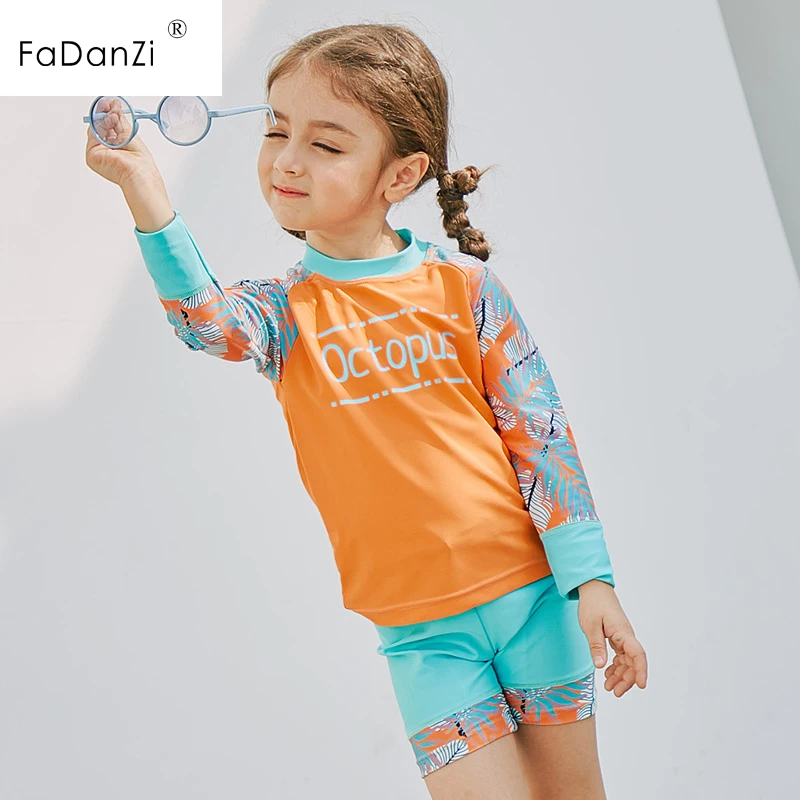 

2018 Baby swimwear Children's Swimsuits Girls Swimwear 2-8 Children's Beach Shirts Children's Diving Suits Children's Swimwear
