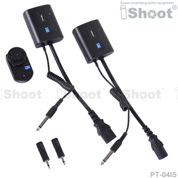 

Wireless Radio Flash Trigger Set PT-04 1 Transmitter + 2 Receivers for Photo Studio Flash Light Strobe