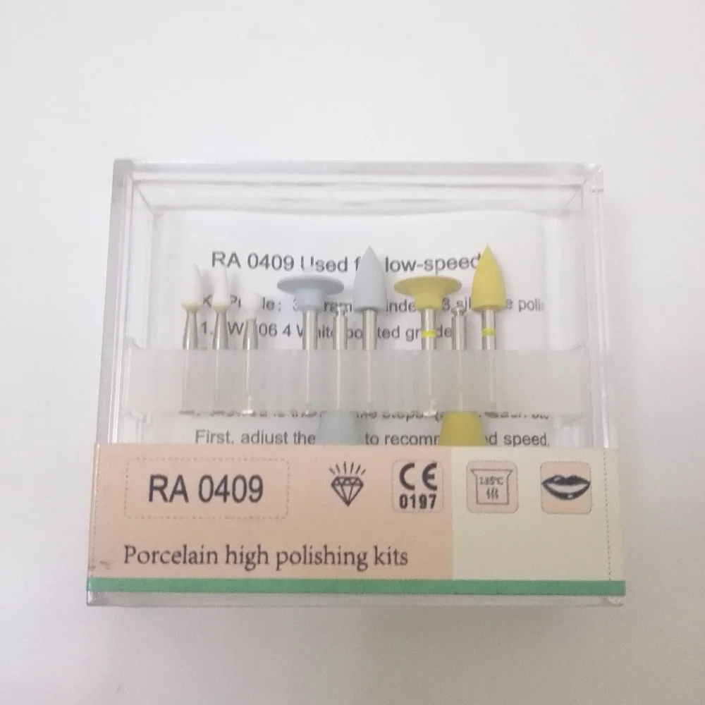 1 set Dental Polishing Kits RA0409 Enamel Porcelain Tooth Trimmed Light