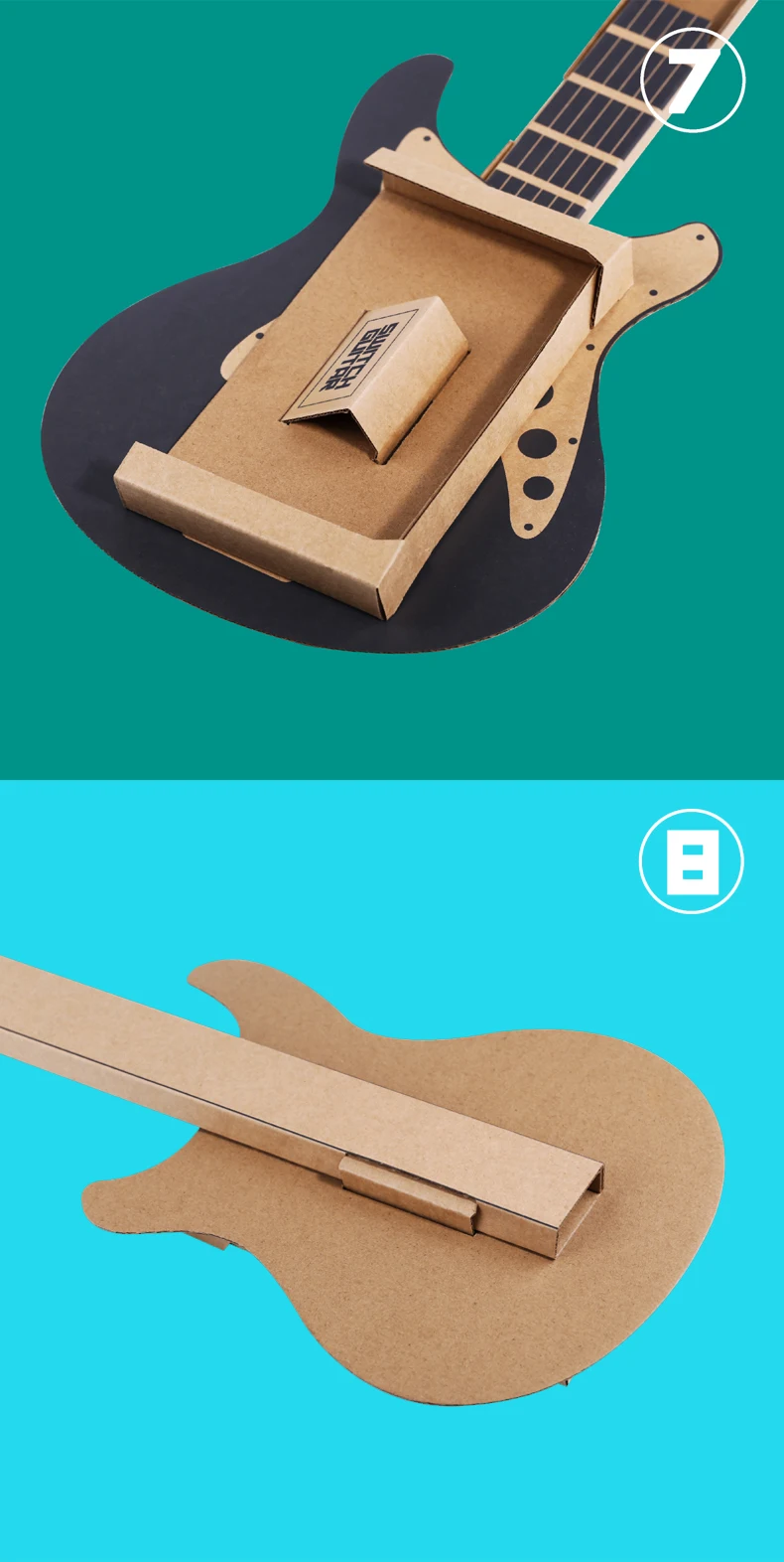 ThundeaL Gardboard DIY гитара для rend переключатель Labo Joy-con гитара разнообразие гитара музыкальный набор для игрушки-con Garage Play