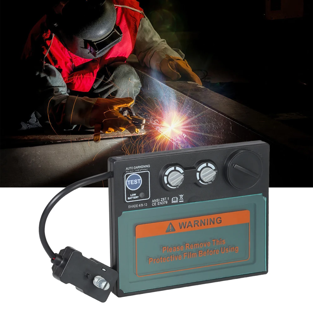 

Solar Energy Auto Darkening Welding Helmet Lens Welding Mask Welder Cap Grinding Lens Filter Shade Mask Goggles for Soldering