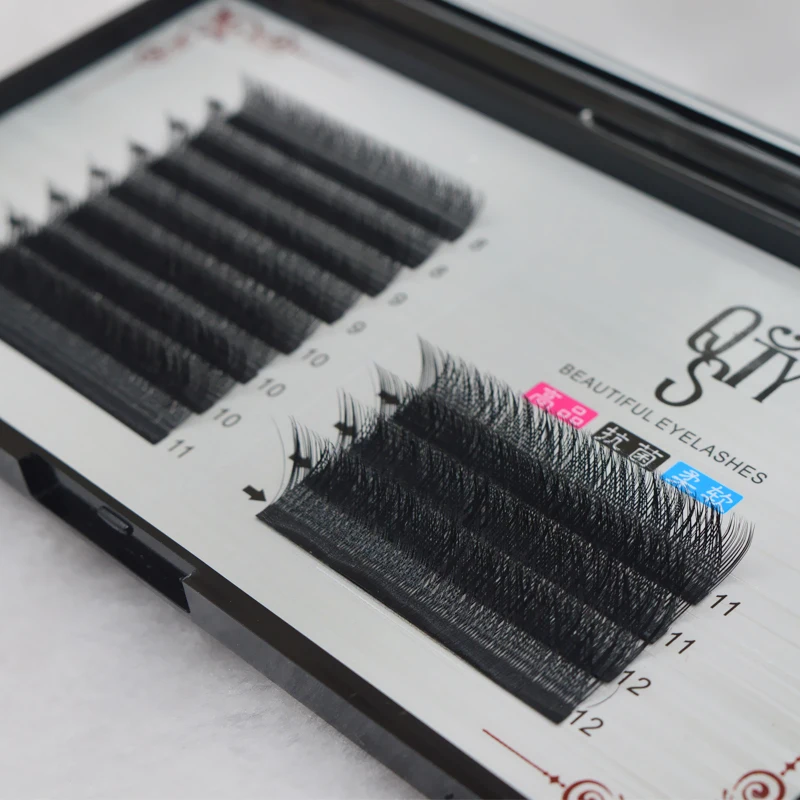 

QSTY FunMix Y Shape C Curl Hand-woven Faux Mink Eyelashes Japanese-style Mesh Surround Lashes Natural Soft High Quality