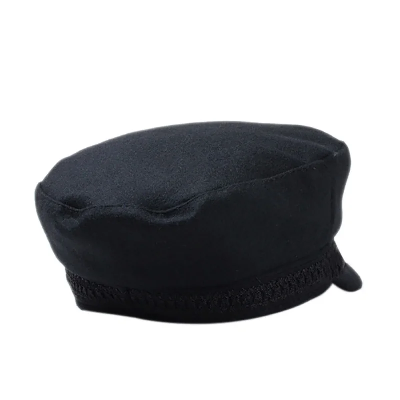 Outdoor Sport Hat Women Men Winter Hats Octagonal Cap Wool Button Cycling Caps Sun Visor Hat