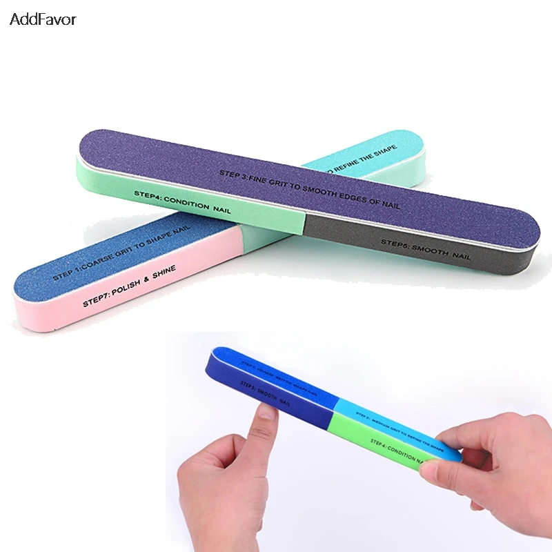 AddFavor 2Pcs Nail Files Polishing Buffers Tool Finger Nail Buffer