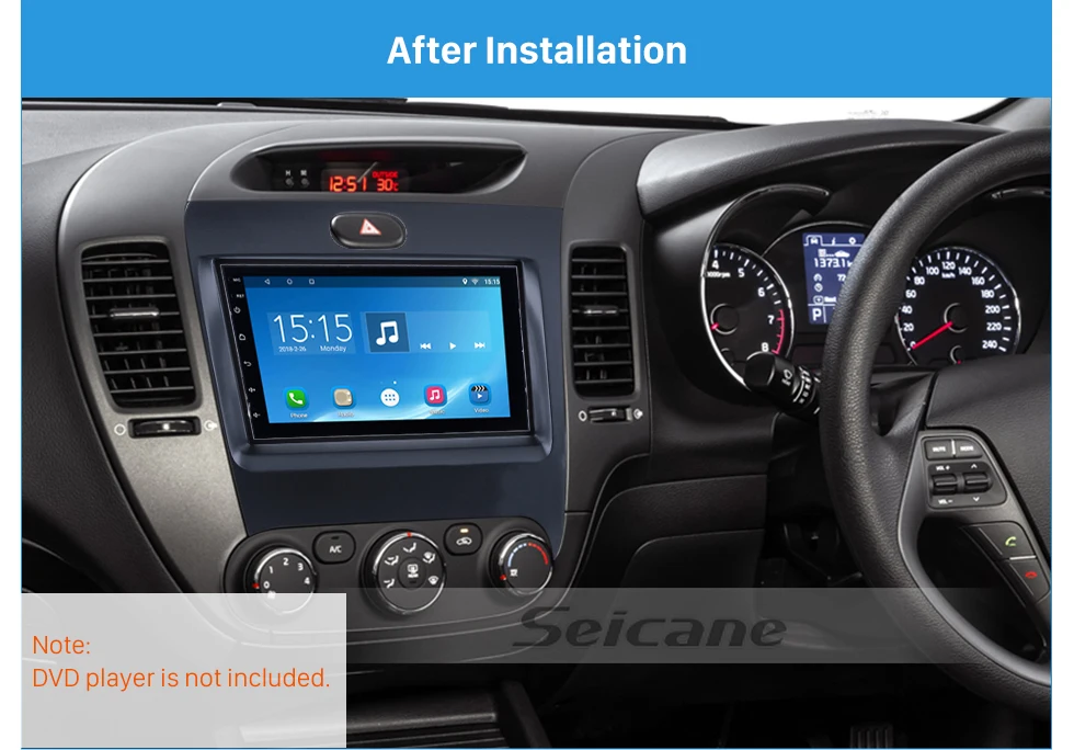 Seicane Newest 2Din 2013 KIA K3 Forte Shuma Right Hand Drive Car Radio Fascia Audio Frame Fitting Adaptor Dash CD Face Plate 